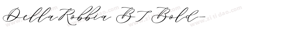 DellaRobbia BT Bold字体转换